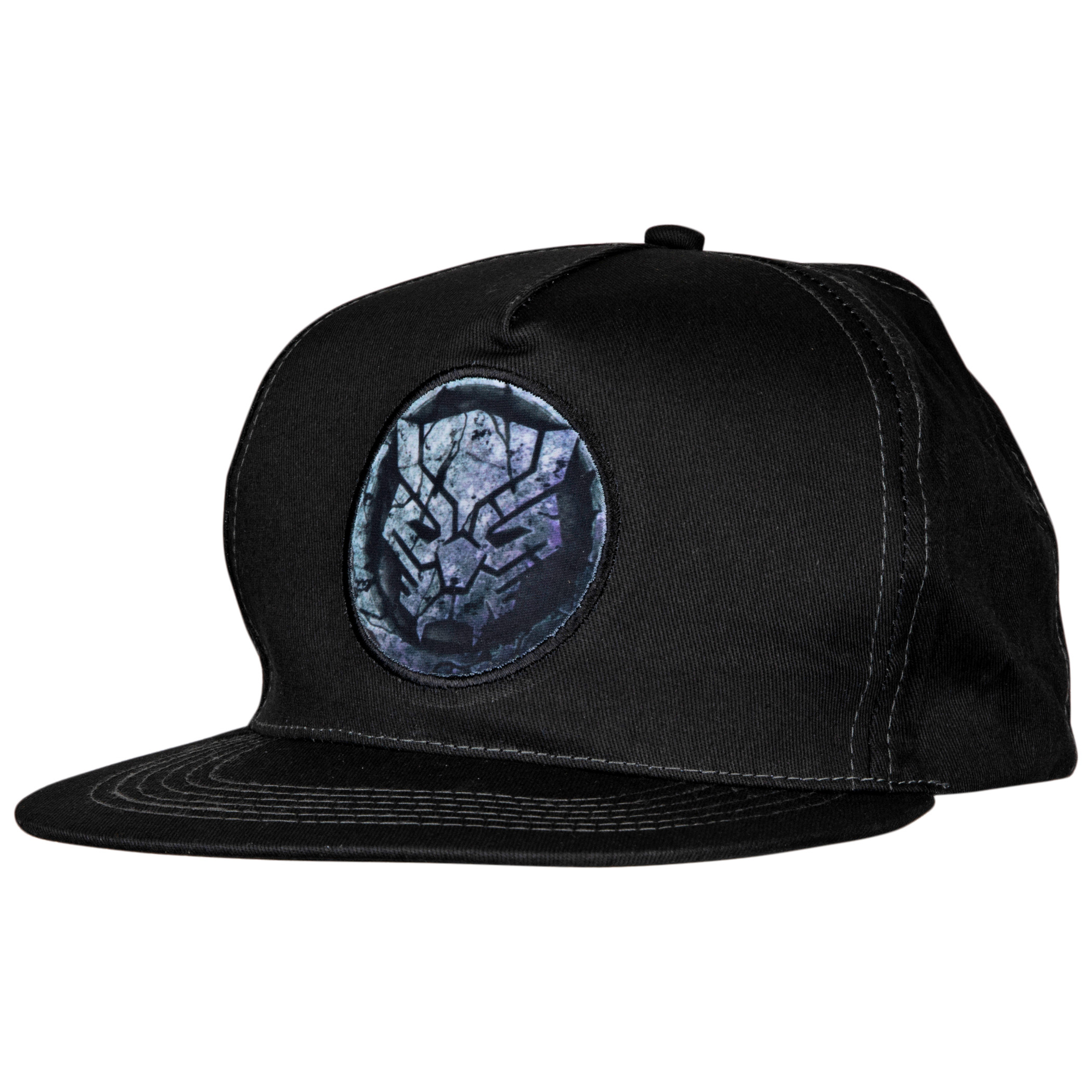 Avengers Black Panther Cracked Stone Logo Adjustable Snapback Hat